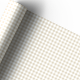 NEUTRAL GINGHAM | PREMIUM LEATHERETTE FABRIC - Eliza Henri