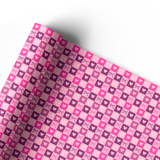 HEART & BOW CHECK | PREMIUM LEATHERETTE FABRIC