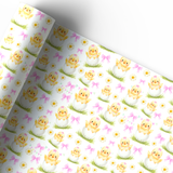 PRETTY EASTER CHICK | PREMIUM LEATHERETTE FABRIC