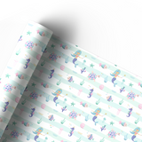 SWEET MERMAID STRIPE | PREMIUM LEATHERETTE FABRIC
