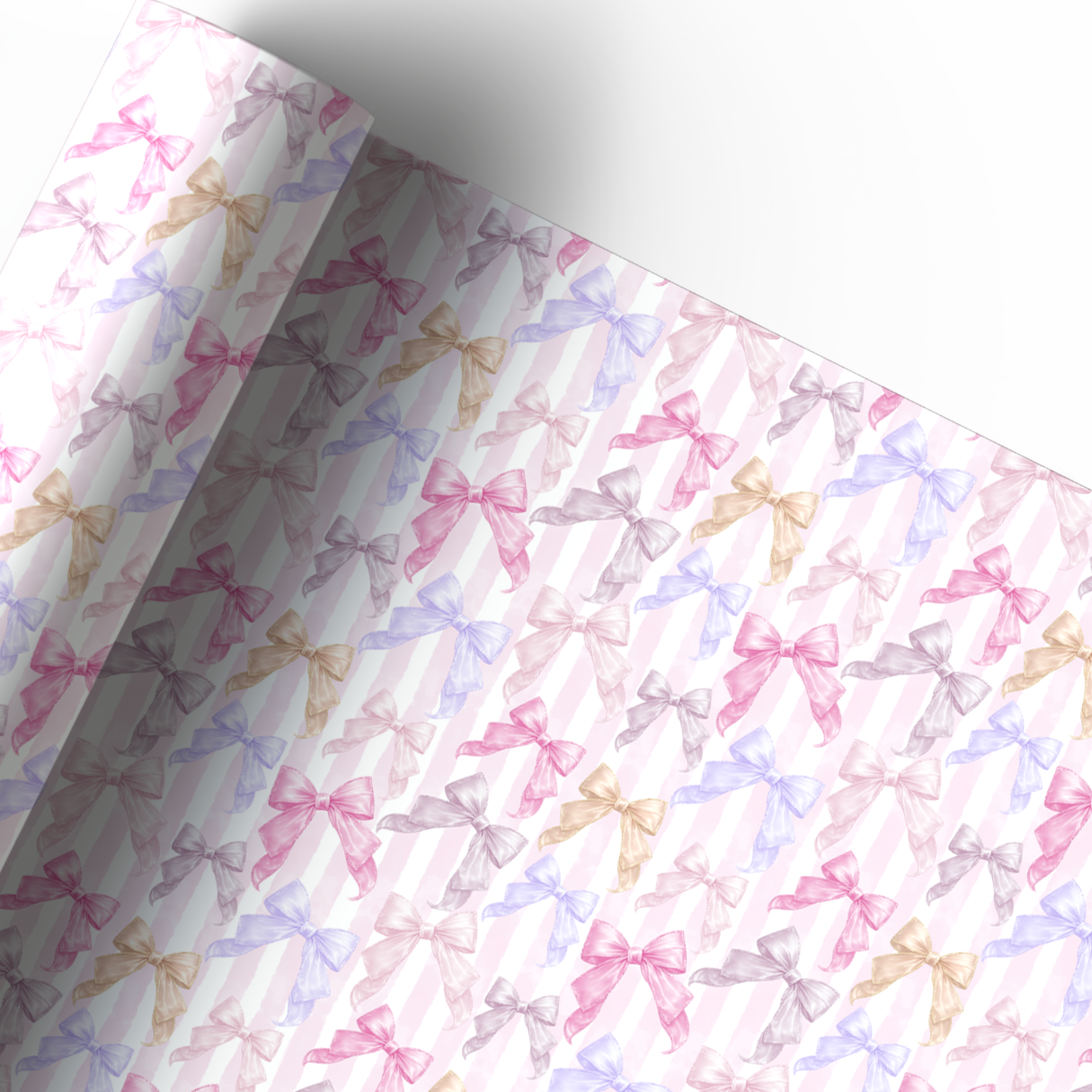 ALL GIRLS CLUB STRIPED RIBBON BOWS | PREMIUM LEATHERETTE FABRIC - Eliza Henri