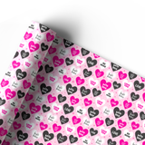 PRETTY GIRL HEARTS | PREMIUM LEATHERETTE FABRIC