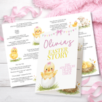 PRINTED RANGE- PINK EASTER CHICK -  BLANK STORY BOOKLET - Eliza Henri