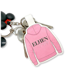 DIY LOGO HOODIES | LEATHERETTE KEYRING CUT-OUTS