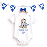 CUSTOM DTF TRANSFER - MY VERY FIRST WORLD CUP 2026- SCOTTISH UNICORN GIRL