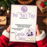 NICE LIST CERTIFICATES - LILAC EDITION 2025- A4 PREMIUM CARD