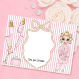 PERSONALISED FAUX LEATHER BEAUTY MATS | GIRL'S SKINCARE EDITION