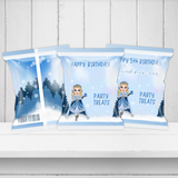 Winter Snow Princess Dolly Birthday DIY Treat Packs