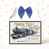 NORTH POLE NAVY TRAIN - TREAT BOX LABELS- SOLVENT DECAL