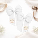 DTF MINI BOW TRANSFERS- NEUTRAL BUNNY TRANSFERS- PACK OF 3 - Eliza Henri