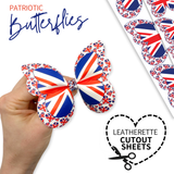 UNION JACK | LEATHERETTE DIY BUTTERFLY HAIR BOW