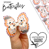 HEY BOO BUTTERFLIES | DIY CUT OUT FAUX LEATHER FABRIC SHEETS
