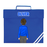 BOYS UNIFORM SCHOOL DOLLY BOOK BAG DTF