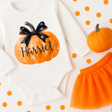 CUSTOM DTF TRANSFER | SHINY PUMPKINS- ORANGE