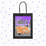 PURPLE SLIME STRIPE TREAT BAG LABELS- UV DECAL