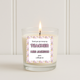 PERSONALISED PINK BOW PENCILS | CANDLE SOLVENT STICKERS