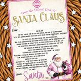PINK LETTER FROM SANTA - 2025 STANDARD EDITION- A4 PREMIUM CARD