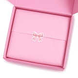 PINK COQUETTE BOW CUSTOM CUT SOLVENT STICKER- GLOSSY OR MATTE
