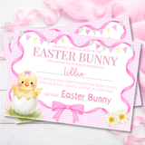 PRINTED RANGE - PINK EASTER CHICK- A4 LANDSCAPE CERTIFICATE