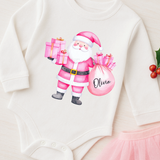 CUSTOM DTF TRANSFER | CUTE PINK SANTA DTF
