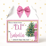PINK ELF ARRIVAL- TREAT BOX LABELS- UV DECAL