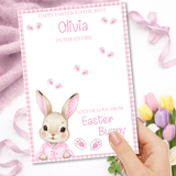 EASTER- BUNNY GINGHAM PINK -IN THE ENTIRE GALAXY BOARD - Eliza Henri