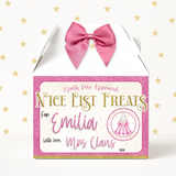 NICE LIST - MRS CLAUS- TREAT BOX LABELS- UV DECAL