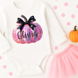CUSTOM DTF TRANSFER | SHINY PUMPKINS- PINK