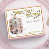 NORTH POLE EXPRESS BABY PINK TRAIN - MAGNETIC BOX TOPPER