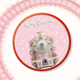 PINK NORTH POLE EXPRESS TRAIN | CHOCOLATE TUB DECALS