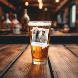 LIKE A POLAROID PICTURE BEER GLASS VINYL DECAL