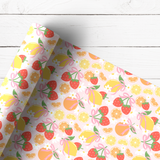 PRETTY BOW FRUITS | PREMIUM LEATHERETTE FABRIC