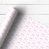 PRETTY PINK BOWS | PREMIUM LEATHERETTE FABRIC