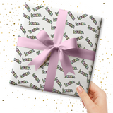 PASTEL RAINBOW GRAFFITI CUSTOM WRAPPING PAPER