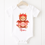 DTF TRANSFER - RED DRAGON BEAR WITH BOWS- ST. DAVID'S DAY