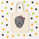 DTF TRANSFER | PRETTY BOW SKULL RHINESTONES