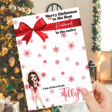 Sexy Santa Dolly Galaxy Chocolate Boards- Premium Card