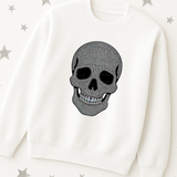 DTF TRANSFER | SPOOKY SKULL RHINESTONES