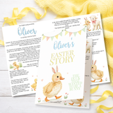 PRINTED RANGE- YELLOW DUCK BUNNY-  BLANK STORY BOOKLET