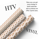 FLUFFY TEDDY BEAR PINK | PATTERNED HTV & SELF ADHESIVE VINYL