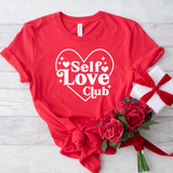 White Self Love Club DTF Full Colour Transfers