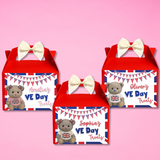 UNION JACK TSHIRT TEDDY VE DAY | TREAT BOX LABELS