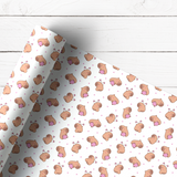 LOVE CAPYBARA | PREMIUM LEATHERETTE FABRIC