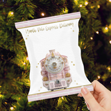 DIY TREAT PACKET- BABY PINK NORTH POLE EXPRESS TRAIN TREATS