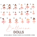 Ballerina Story Dolls 3.5” | Pre Cut DIY Hair Bow Loops