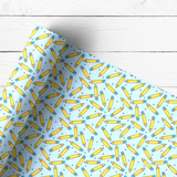 BLUE PENCILS | PREMIUM LEATHERETTE FABRIC