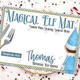 BLUE MAGICAL ELF MAT FAUX LEATHER PLACEMATS