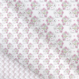 SWEET LITTLE SPRING TIME BUNNY CANVAS LUX PREMIUM PRINTED FABRIC- 3 SIZES