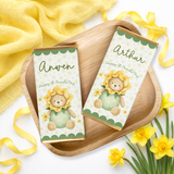 ST DAVID'S DAY- DAFFODIL BEAR- CHOCOLATE WRAPPER