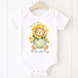 DTF TRANSFER - DAFFODIL BEAR- MY VERY FIRST ST. DAVID'S DAY